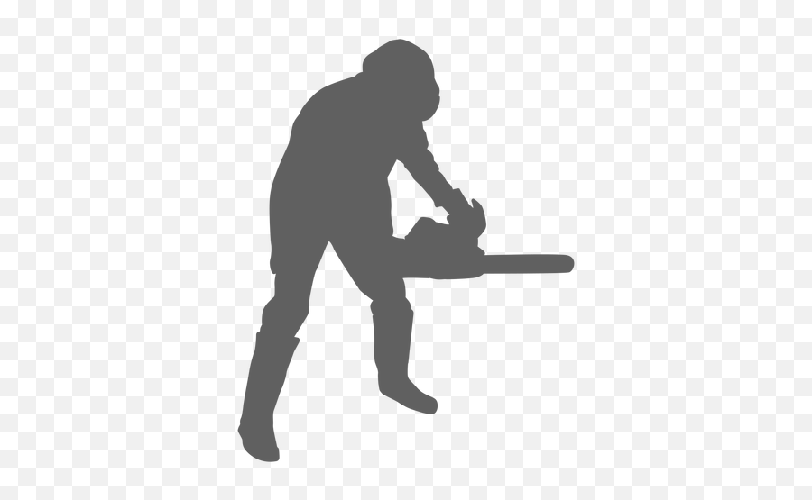 Transparent Png Svg Vector File - Man Cutting Tree With Chainsaw Silhouette,Chainsaw Png
