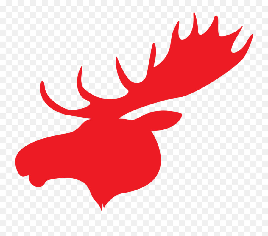 Moose Clipart Red - Red Moose Realty Png,Moose Silhouette Png