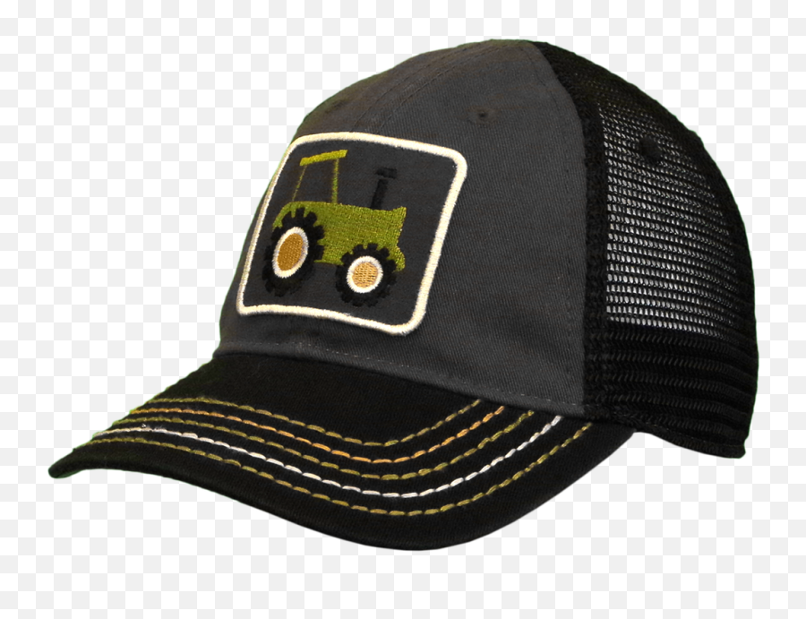 John Deere Kids Black Tractor Patch Cap Lp73707 - For Baseball Png,John Deere Logo Png