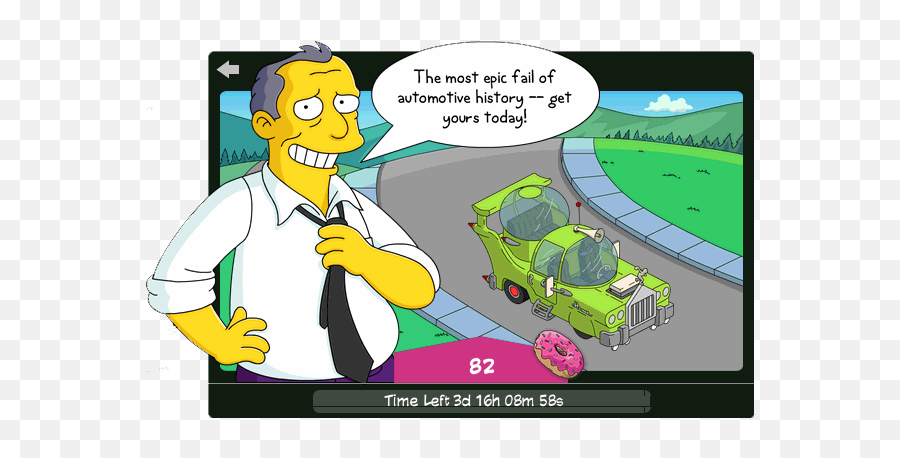 The Simpsons Tapped Out Homer Content Update - Homer Simpsons Car Design Png,Homer Png