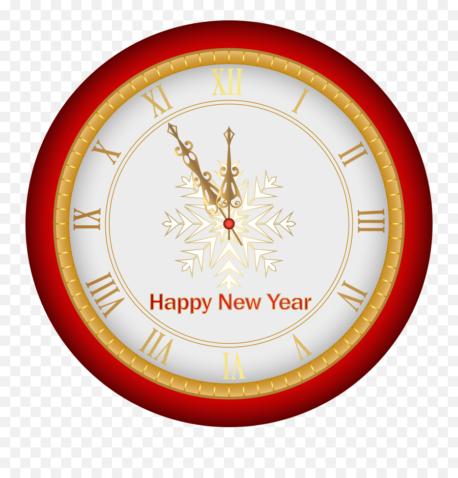 2020 New Year Red Clock Png Clip Art - Transparent 2020 Clock Png,Clock Emoji Png