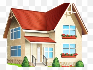 Ilustração Casa Png Com Fundo Transparente - Animado Dibujos De Casas Modernas,Casa Png