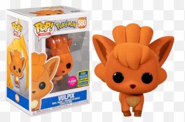 Vulpix Sdcc 2020 Exclusive Flocked Pop - Funko Pop Pokemon Vulpix Png,Vulpix Transparent