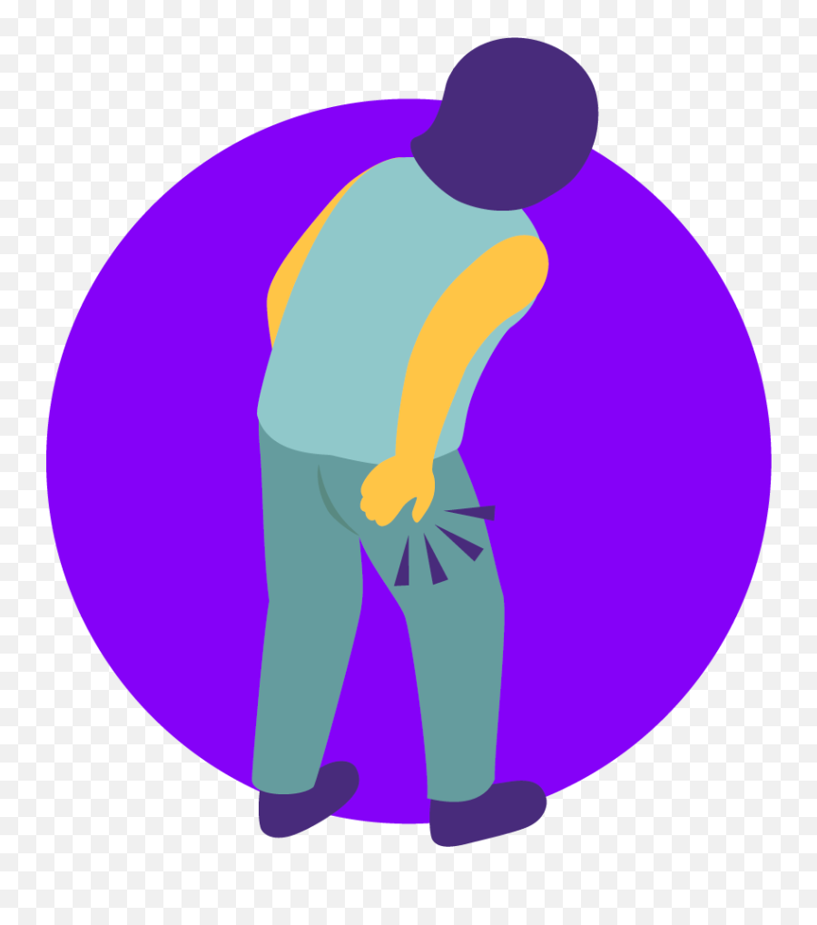 Back Pain That Shoots To The Butt - Illustration Png,Well Be Right Back Png