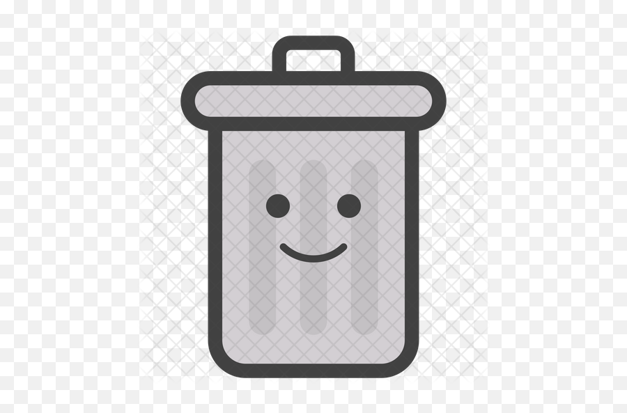 Smiley Face Bin Emoji Icon - Dustbin Icon Png,Winky Face Emoji Png