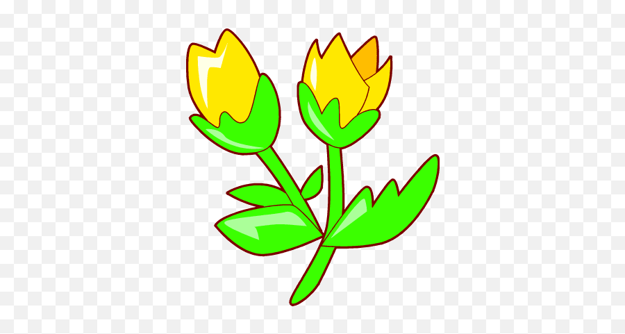 Yellow Flower Pictures Clip Art - Clipartsco Clipart Cartoon Tulip Png,Green And Yellow Flower Logo