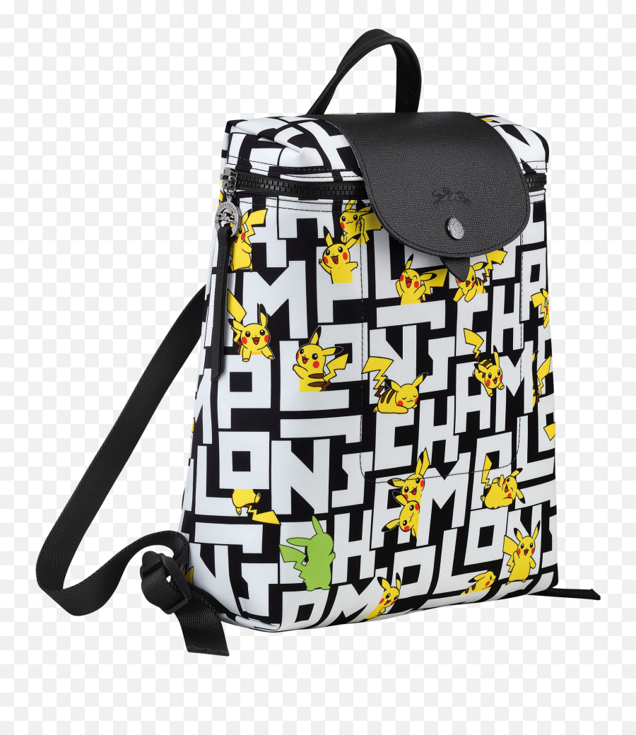 Backpack Longchamp X Pokémon Blackwhite L1699hut067 - Longchamp Bag Pokemon Go Png,Pokemon Black 2 Logo