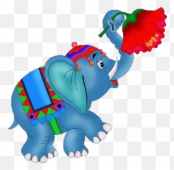 Circus Clipart Elephant - Transparent Circus Elephant Clipart Png,Circus Elephant Png