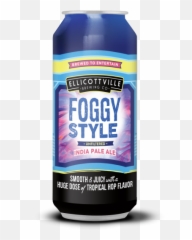 Ellicottville Brewing Company Foggy 4 - pack of 16 oz cans Beer png