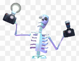 Skull Pictures Funny Skeleton - With Camera Gif png