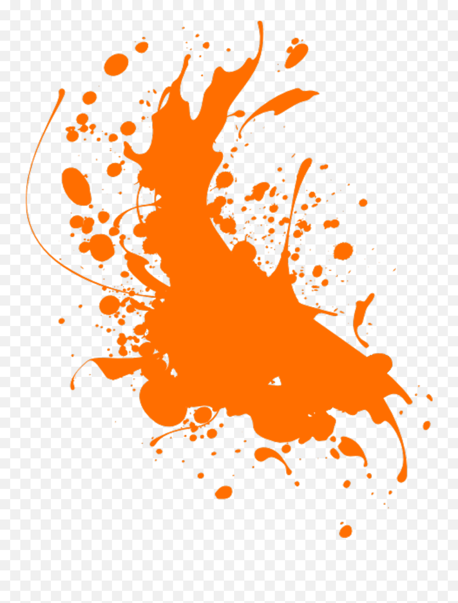 Orange - Purple Paint Splatter Png,Paint Splat Png