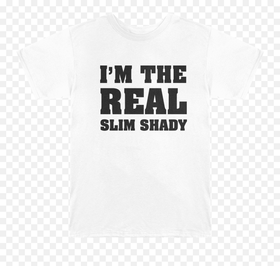 Iu0027m The Real Slim Shady T - Shirt White U2013 Official Eminem Ami Event Png,White T Shirt Transparent