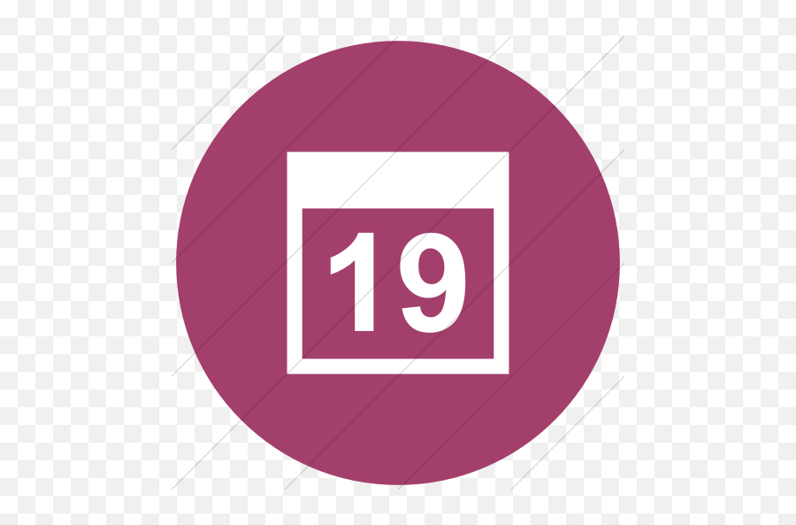 Flat Circle White - Dot Png,Pink Calendar Icon