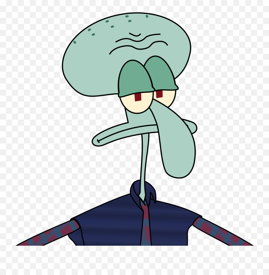 Disappointed Squidward By Andrew Colclough - Fictional Character Png,Squidward Icon