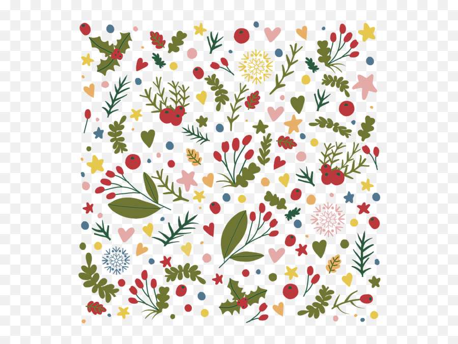 Floral Christmas Pattern Galaxy S8 Case - Christmas Floral Pattern Png,Christmas Pattern Png