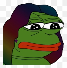 Sad Pepe The Frog Meme Transparent Png - Stickers