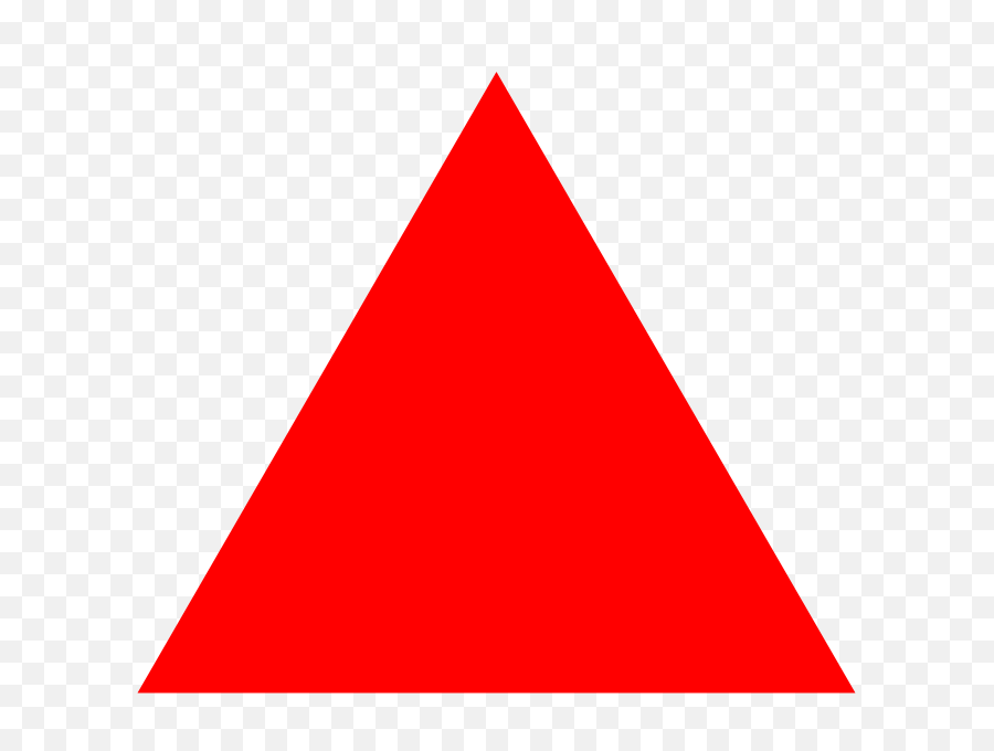 Red Triangle Icon - Red Triangle Png,Triangle Transparent Background