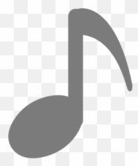 Play Sound Musical Note Icon Public Domain Vectors - Transparent Music Note Silhouette png