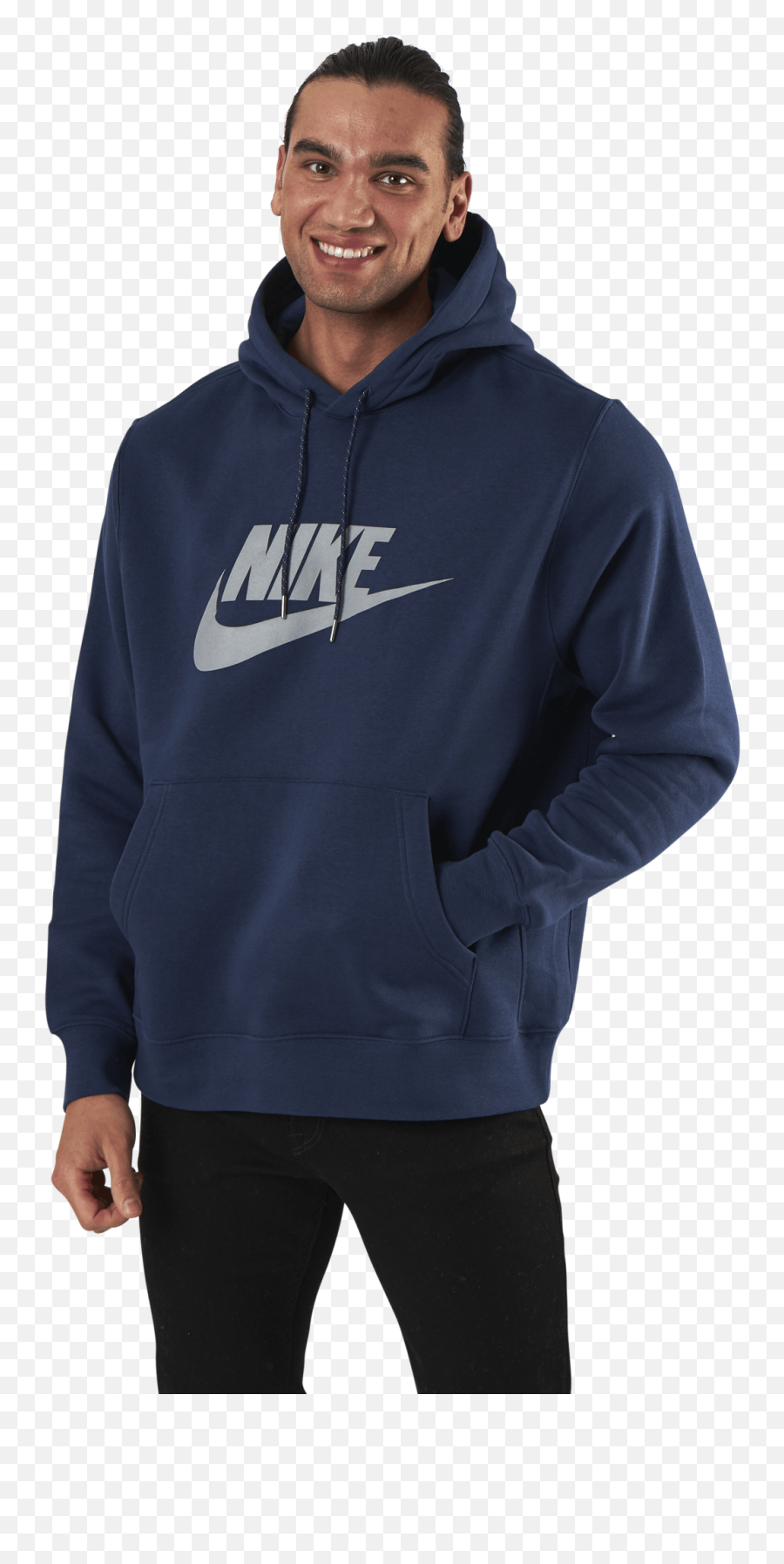 Nsw Hoodie Po Bb Q5 Blue The Best Sport Brands Sportamore - Hooded Png,Nike Sb Icon Crew Fleece