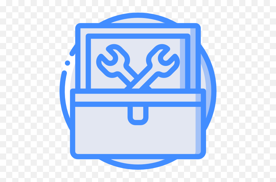 Toolbox - Free Tools And Utensils Icons Toolbox Icon Blue Png,Icon Toolbox