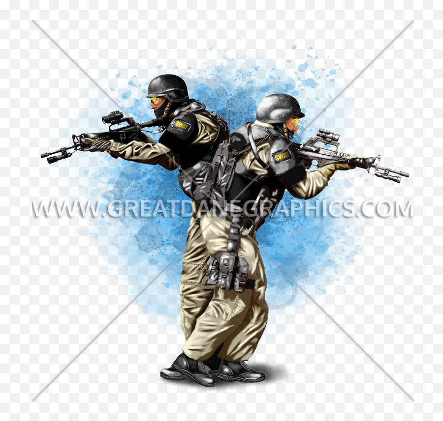 Swat Production Ready Artwork For T - Shirt Printing Sniper Png,Swat Png