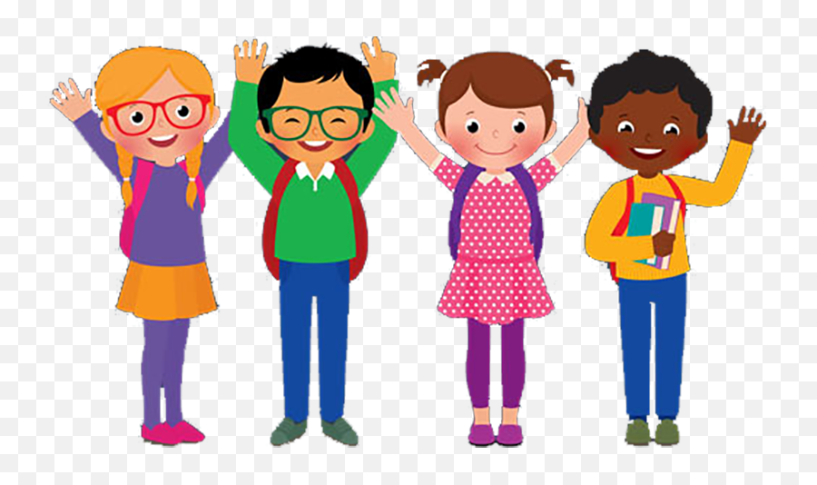 Friendly Clipart Group Child - Transparent Background Students Clipart Png,Child Transparent