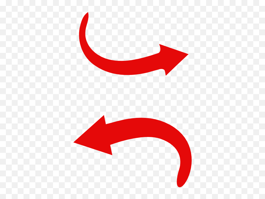 Red Arrow Curve Clip Art - Vector Clip Art Red Curved Arrow Vector Png,Red Arrow Png Transparent