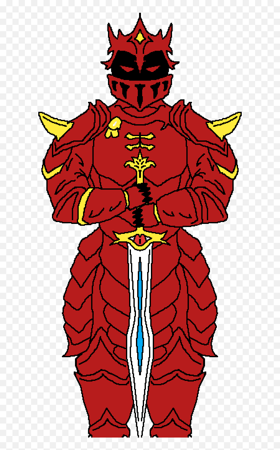 Pixilart - Red Knight By Ilovebnha Illustration Png,Red Knight Png