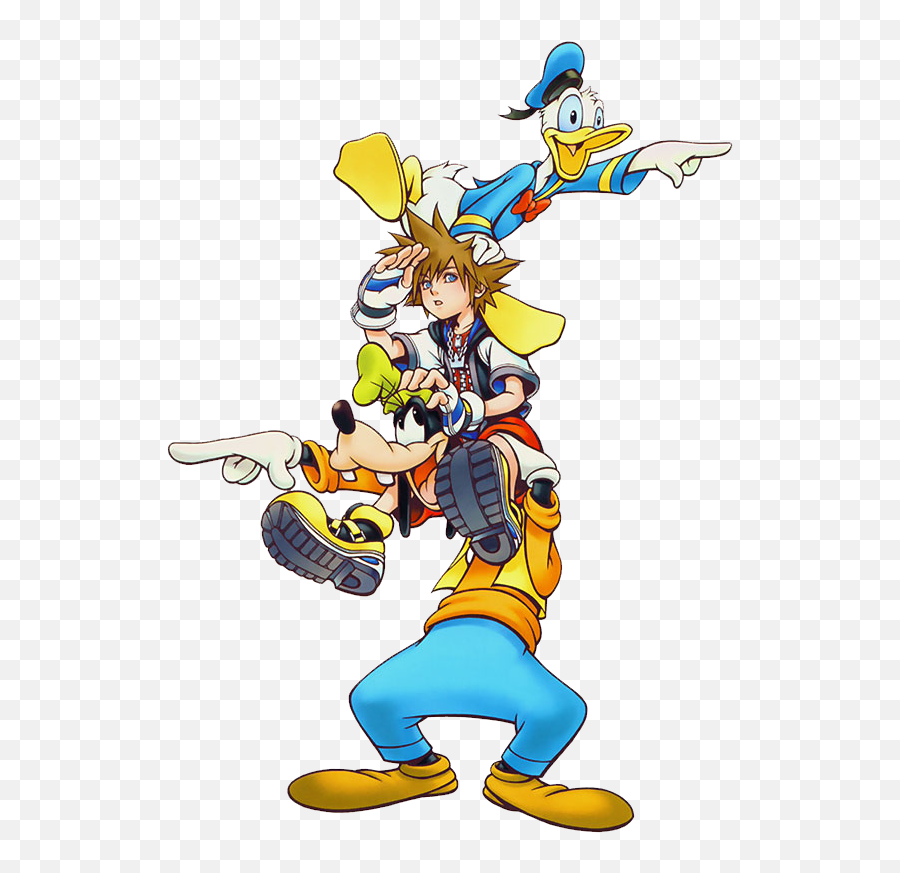 Kingdomhearts Sora Goofy Donald - Kingdom Hearts Ps3 Limited Edition Png,Goofy Transparent Background