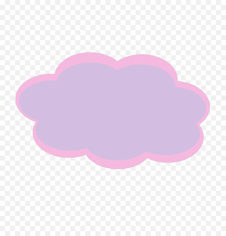 Pink Cloud Clip Art - Pink Cloud Shapes Png,Cloud Shape Png
