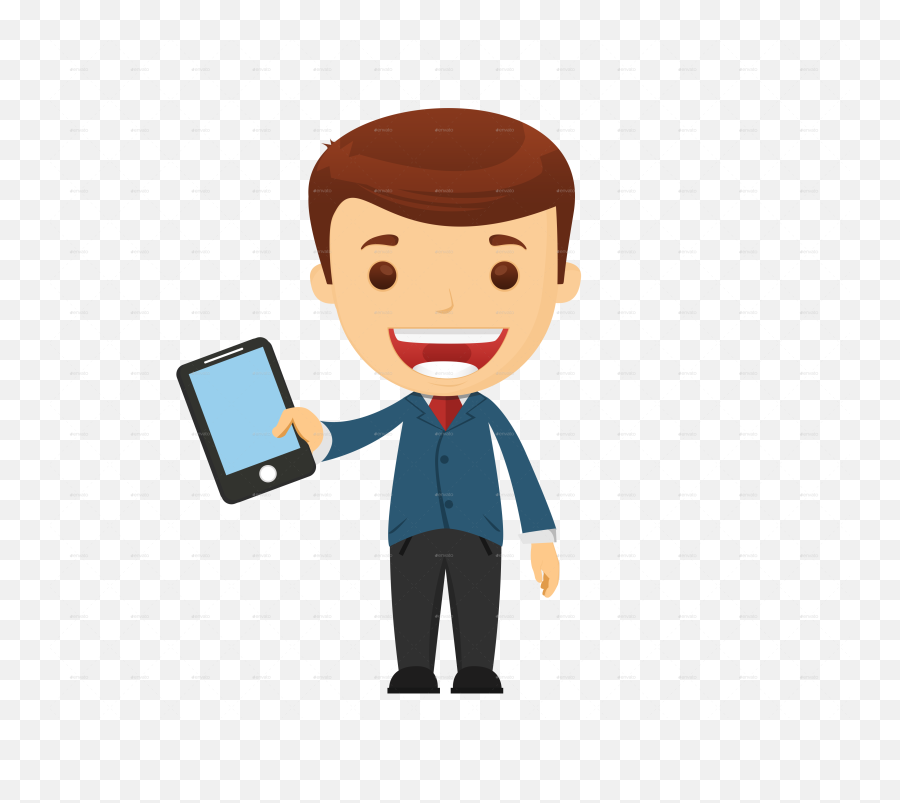 Transparent Salesman - Transparent Salesman Icon Png,Cartoon Phone Png -  free transparent png images 