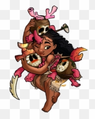 Download Hd Moana Clipart Theme - Transparent PNG Kakamora Without Coconut