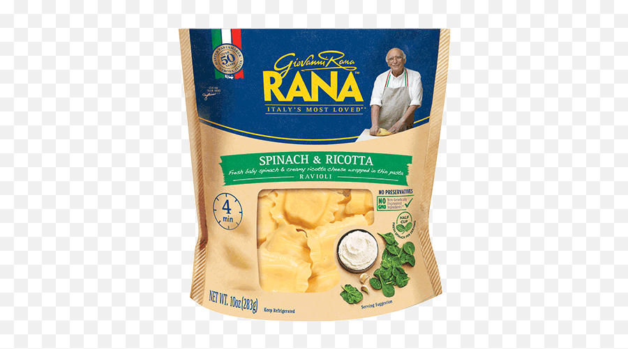 Download Spinach U0026 Ricotta Ravioli - Rana Pasta Png Image Rana Ravioli,Ravioli Png