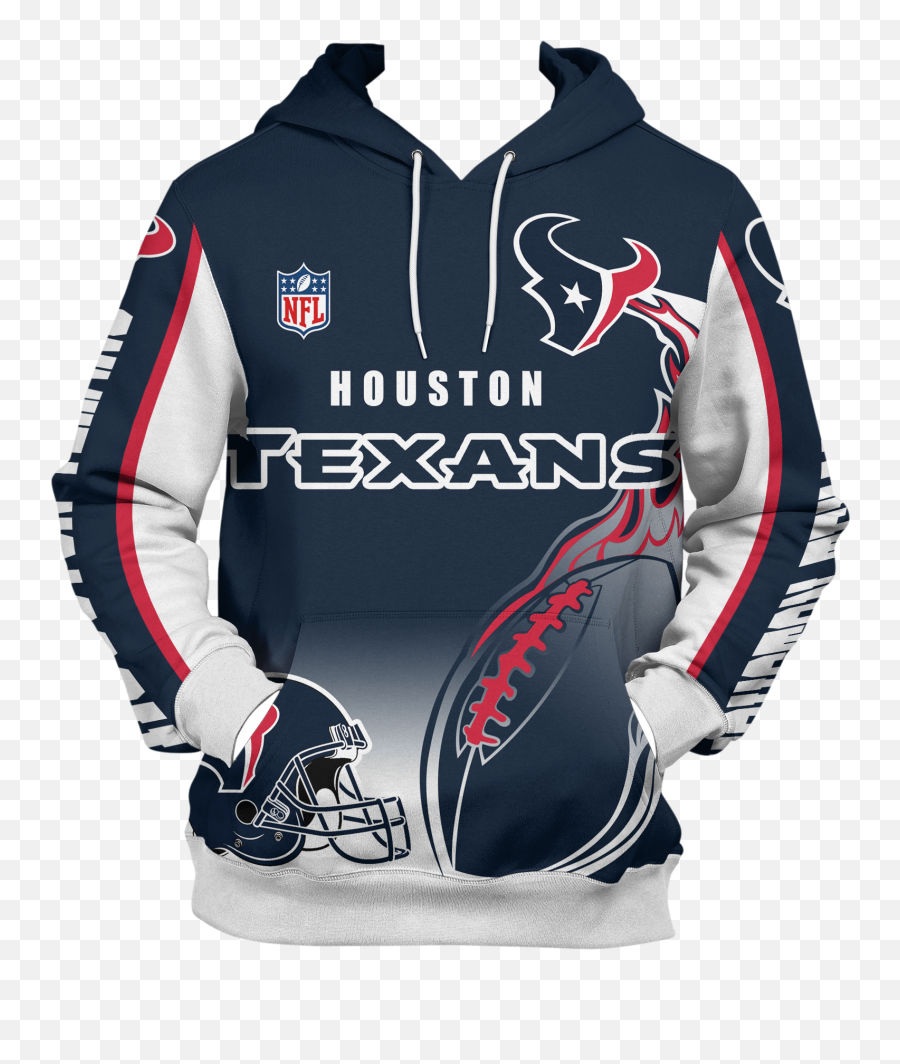3d All Over Printed Hoodie Houston Texans Professional American Football Png