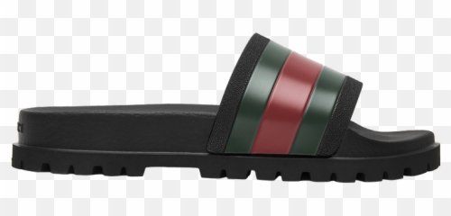 Gucci Web Slide Black - Gucci Palm Png,Gucci Hat Png