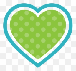 Dont Break My Heart Love Baby Shower Clipart - Green Dots png