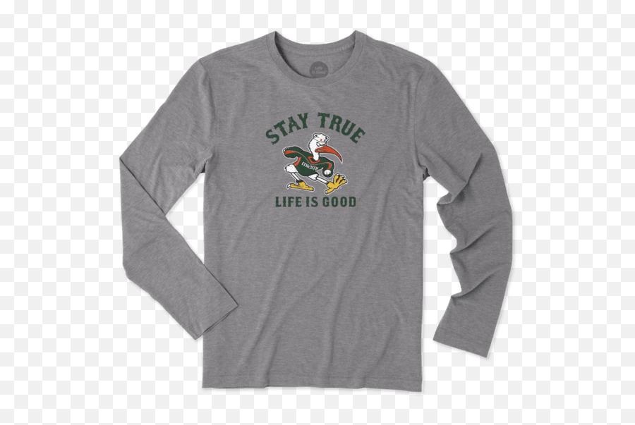 Menu0027s Miami Hurricanes Stay True Long Sleeve Cool Tee - Miami Hurricanes Png,Miami Hurricanes Logo Png