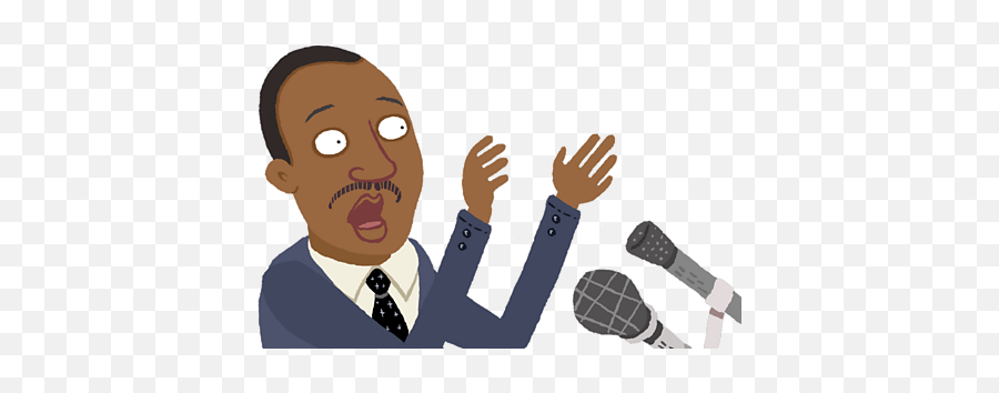 Who Was Dr Martin Luther King - Bbc Bitesize Talking Into Microphone Cartoon Png,Martin Luther King Png