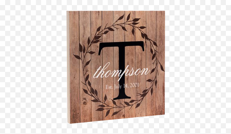 Family Name Wood Panel Sign - Custom Prints Today Plank Png,Wood Sign Png