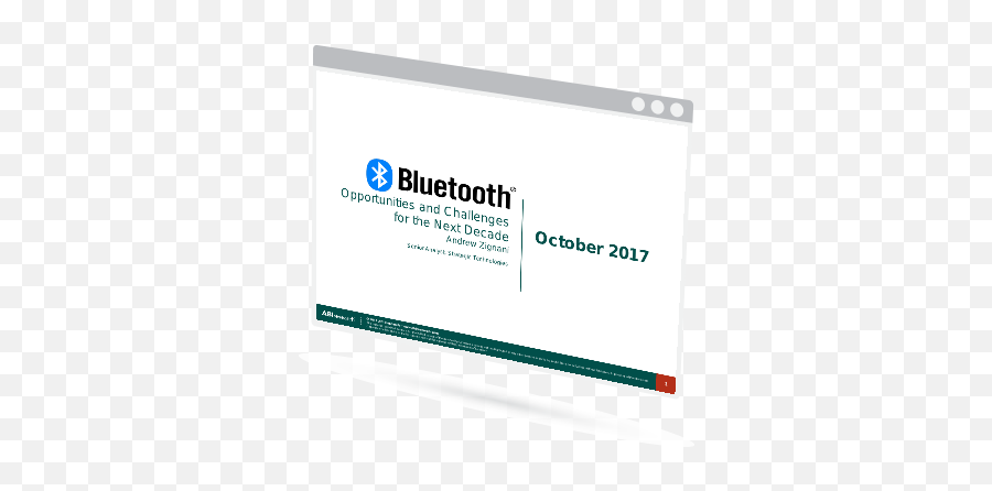 Bluetooth Opportunities And Challenges For The Next Decade - Lcd Display Png,Bluetooth Logo Png