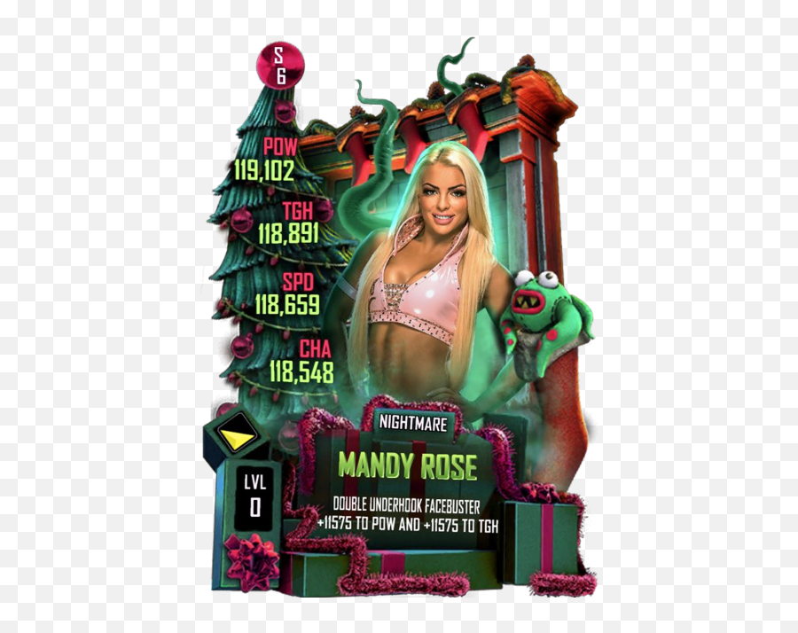 Mandy Rose - Nightmare Card Wwe Supercard Png,Mandy Rose Png