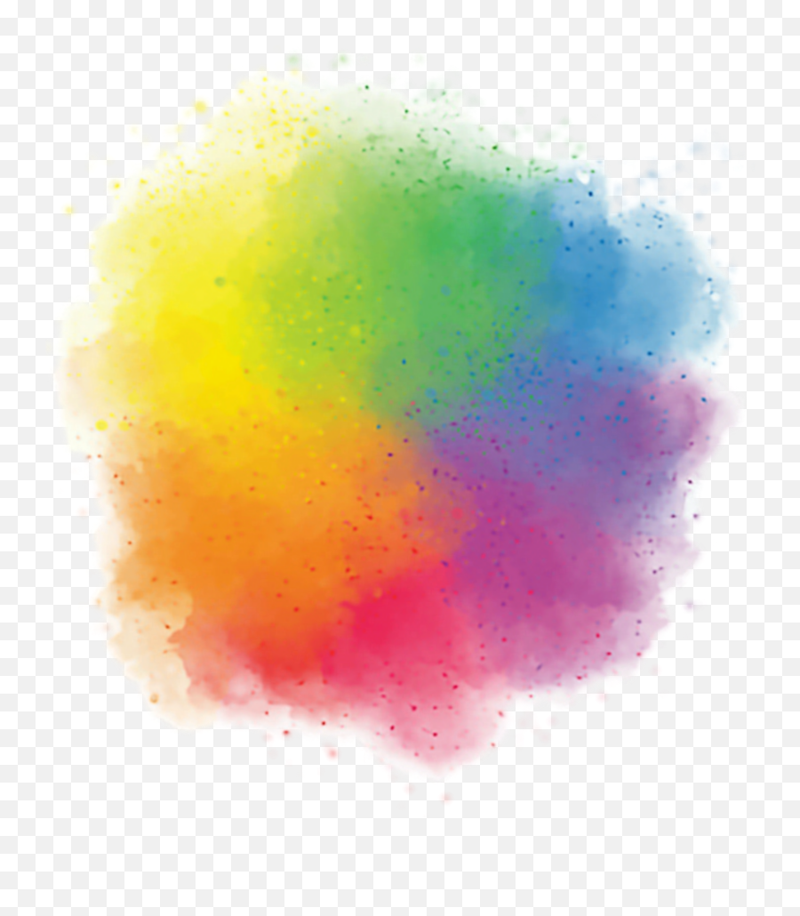 Rainbow - Color Holi Png Hd,Paint Splotch Png