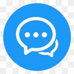 Free Icons - Blue Chat Png