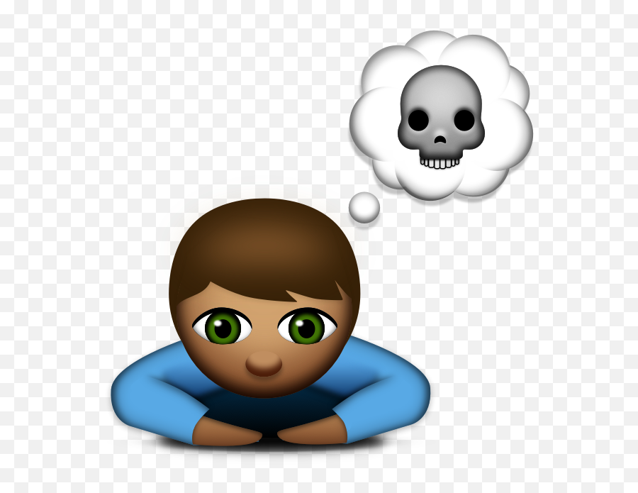 Sad Child Png - Thinking Of Suicide Emoji Transparent Child Think About Suicide Cartoon,Thinking Emoji Transparent