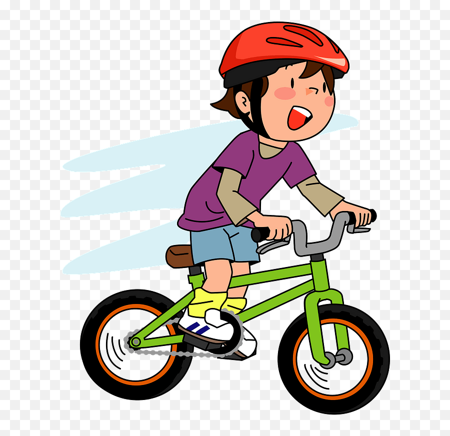 Boy Is Riding A Bicycle Clipart Free Download Transparent - Kid Riding Bike Clipart Png,Bicycle Rider Png