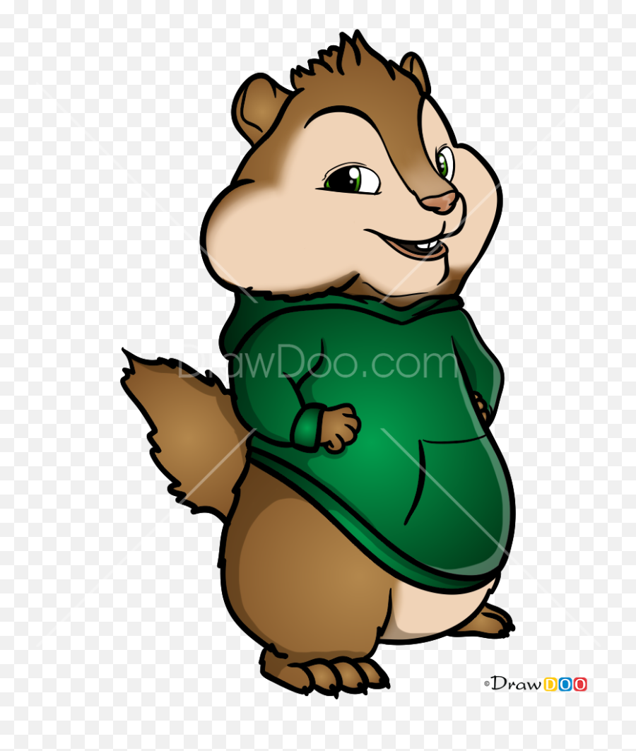 How To Draw Theodore Seville Alvin And - Draw Alvin And The Chipmunks Theodore Png,Alvin And The Chipmunks Logo