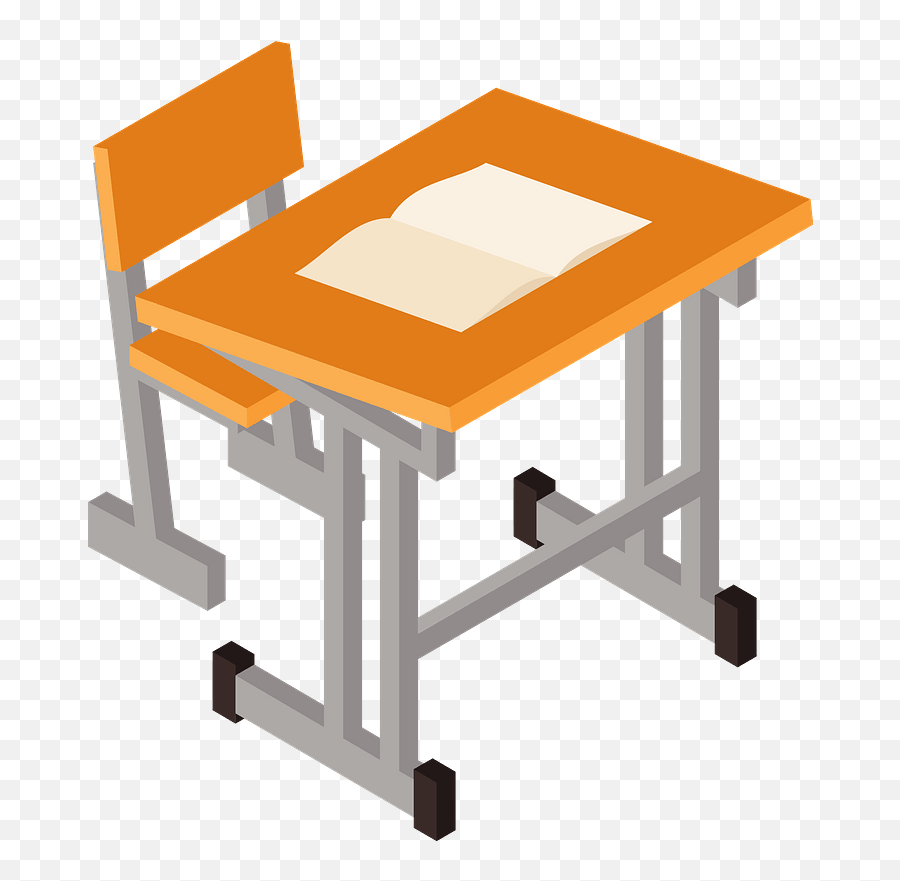 Desk And Chair Clipart Free Download Transparent Png - School Desk Clipart,Desk Transparent