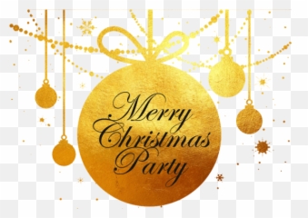 Gold Merry Christmas Png Transparent - Image Party