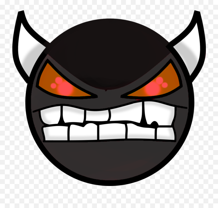 White Download Geometry Dash My Face - Geometry Dash Demon Face Png,Demon Face Png