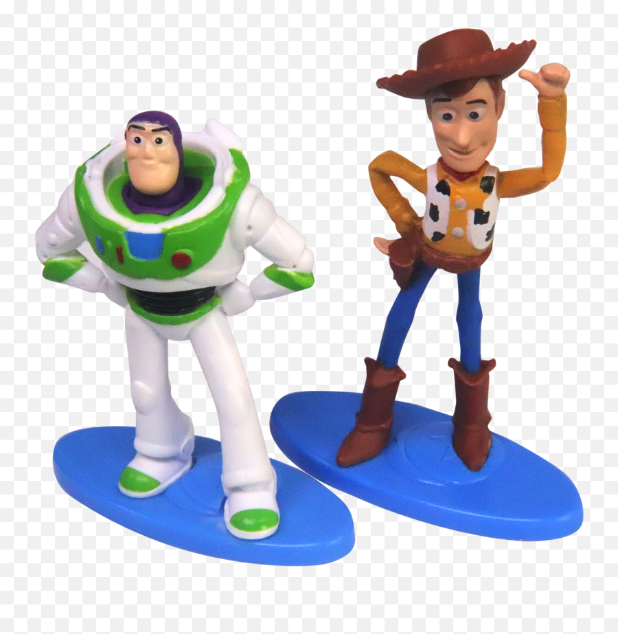 Disney Pixar Toy Story 4 Mini Figures - Buzz And Woody Figurine Cake Topper Png,Toy Story Desktop Icon